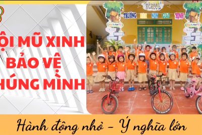 HƯỚNG DẪN TRẺ ĐỘI MŨ BẢO HIỂM ĐÚNG CÁCH – BÀI HỌC AN TOÀN GIAO THÔNG