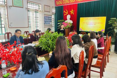 Trường Mầm non Giao Thịnh đón Đoàn kiểm tra của Sở GD&ĐT Tỉnh Ninh Bình